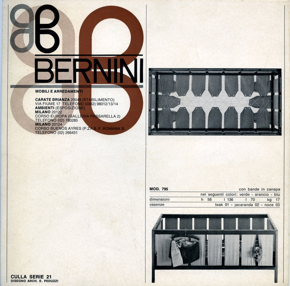 Kinderbett Prod. Bernini, 1959